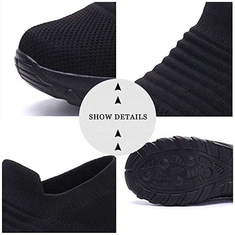 China Fashion Outdoor Walking Sneakers Comfortable Breathable Knitting Casual Shoes Men